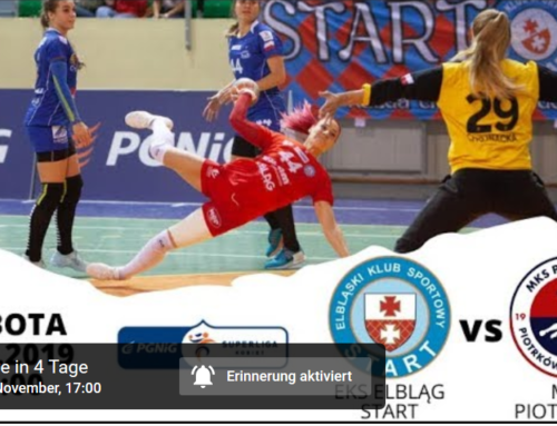 EKS Start Elbląg – MKS Piotrcovia Piotrków Tryb. – Handball livestream – 09.11.2019 – 5 p.m.